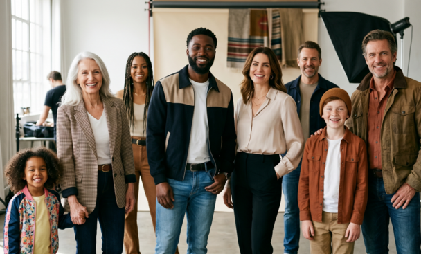 Casting modèle homme femme et enfant entre 2 et 77 ans pour couverture magazine de mode